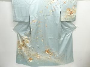 花車模様刺繍訪問着